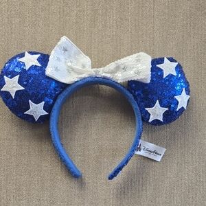 Disney Blue Sequin Headband with Stars